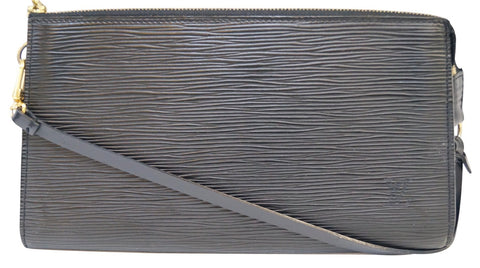 Louis Vuitton Black Epi Leather Pochette Accessories Pouch