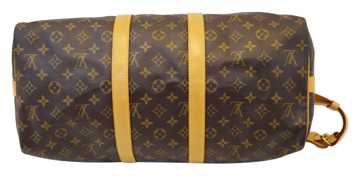 Louis Vuitton Keepall Bandouliere 45 with Strap 872908 Black