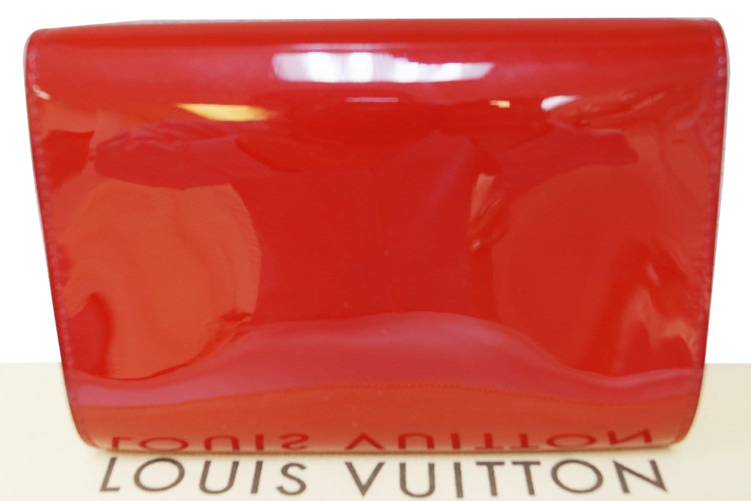 LOUIS VUITTON Vernis Leather Louise Clutch Bag