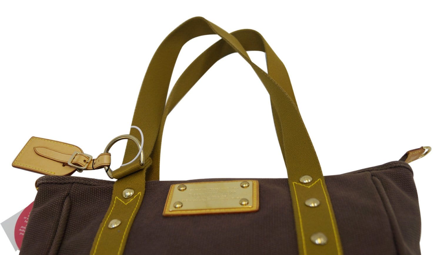 Louis Vuitton Antigua shopping bag in brown and green canvas