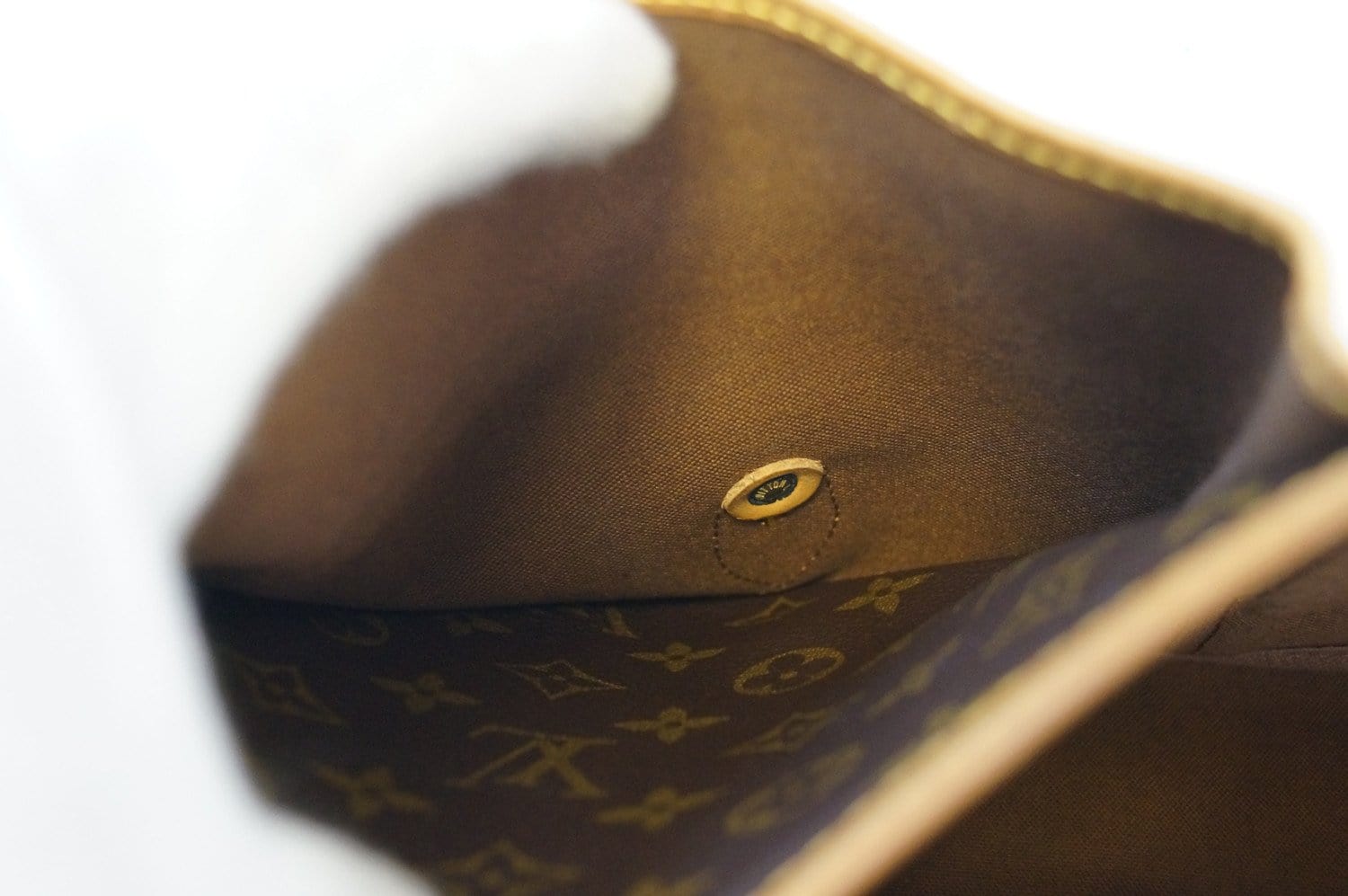 Shop for Louis Vuitton Monogram Canvas Leather Gibeciere GM
