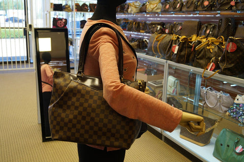 LOUIS VUITTON Damier Ebene Westminster GM Shoulder Handbag - 30% Off