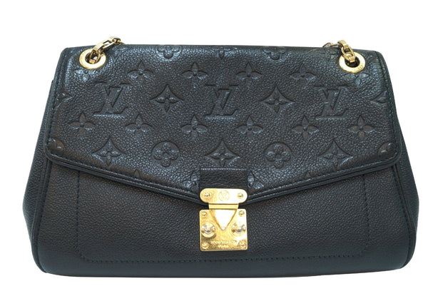LOUIS VUITTON Black Monogram Empreinte Leather St Germain Bag