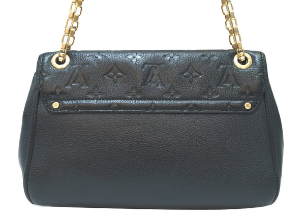 LOUIS VUITTON Black Monogram Empreinte Leather St Germain Bag