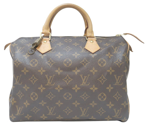 LOUIS VUITTON Monogram Canvas Speedy 30 Satchel Bag