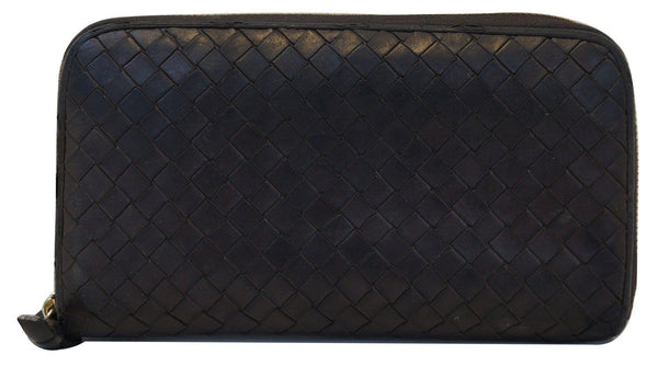 Bottega Veneta Intrecciato Zip Around Wallet - Leather