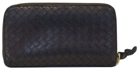Bottega Veneta Intrecciato Zip Around Wallet - full view