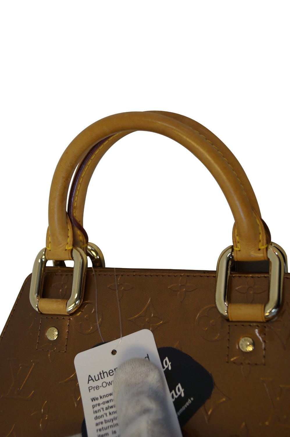 Auth LOUIS VUITTON Mini Forsyth M91120 Bronze Monogram Vernis BA1010  Handbag