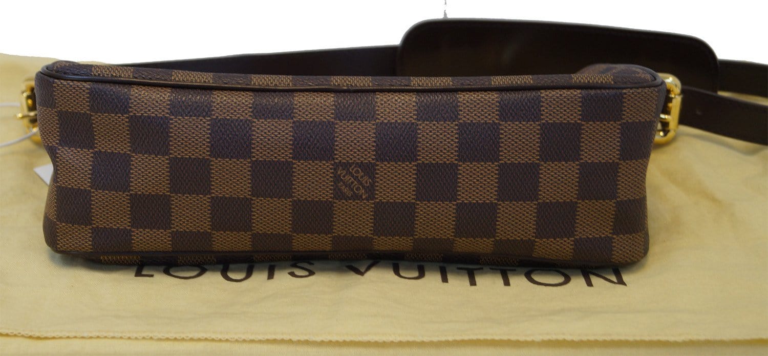 Authentic LOUIS VUITTON Damier Ebene Ravello GM Shoulder Bag N60006 LV with  Box