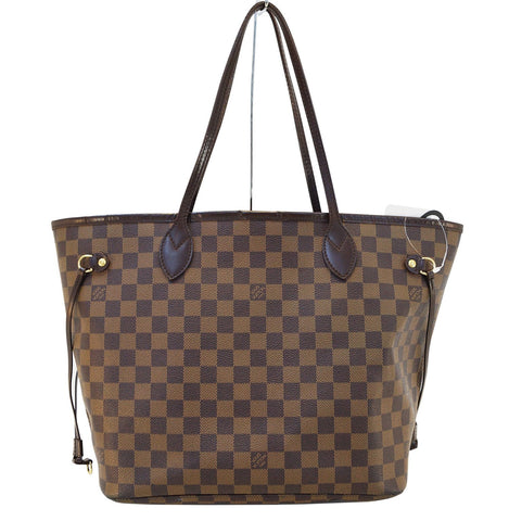 LOUIS VUITTON Damier Ebene Neverfull MM Shoulder Bag