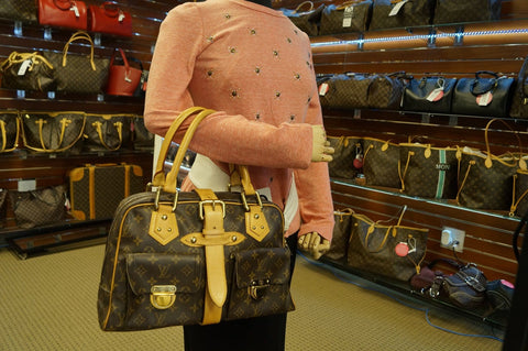 LOUIS VUITTON Monogram Manhattan GM Satchel Bag