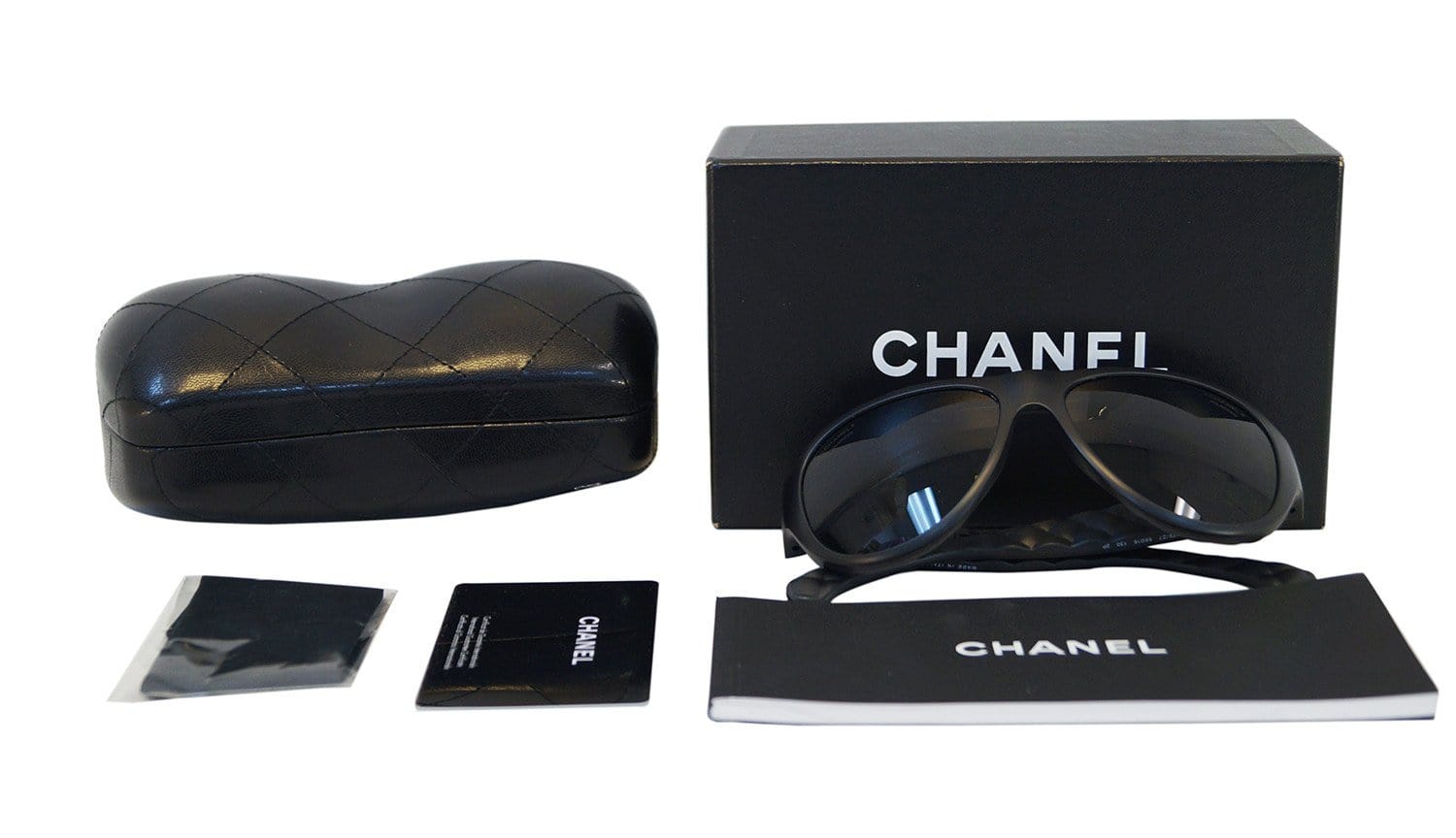 Chanel - Rectangle Sunglasses - Black Gray Gradient - Chanel