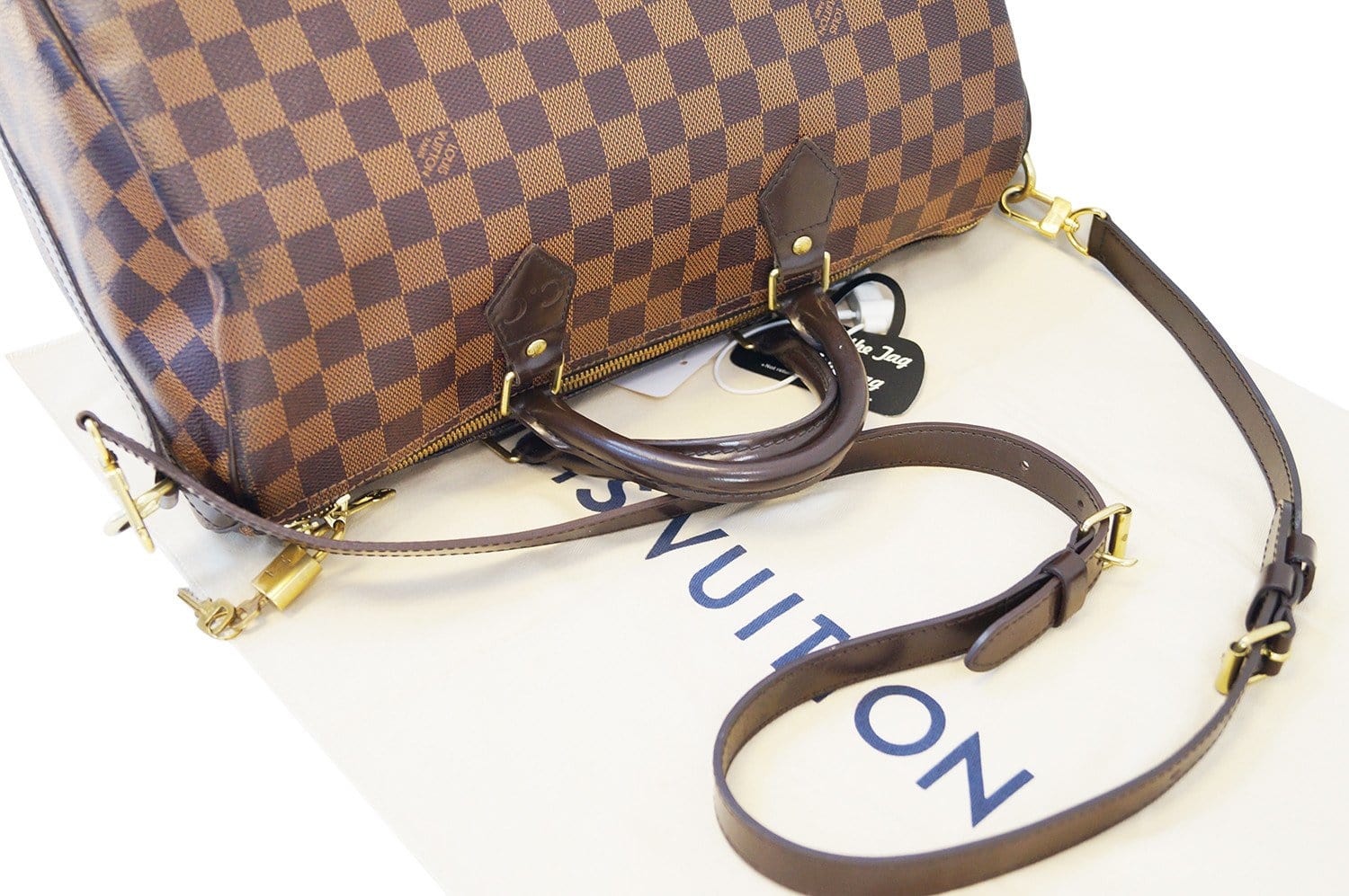 Louis Vuitton Damier Ebène Speedy 35 - Ann's Fabulous Closeouts