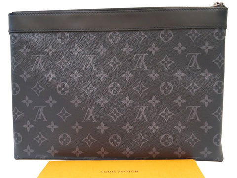 Louis Vuitton Monogram Eclipse Pochette Apollo Cluth Bag