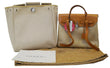 Hermes 30cm Natural Toile and Leather 2-in-1 Herbag PM Backpack Bag - Final Call