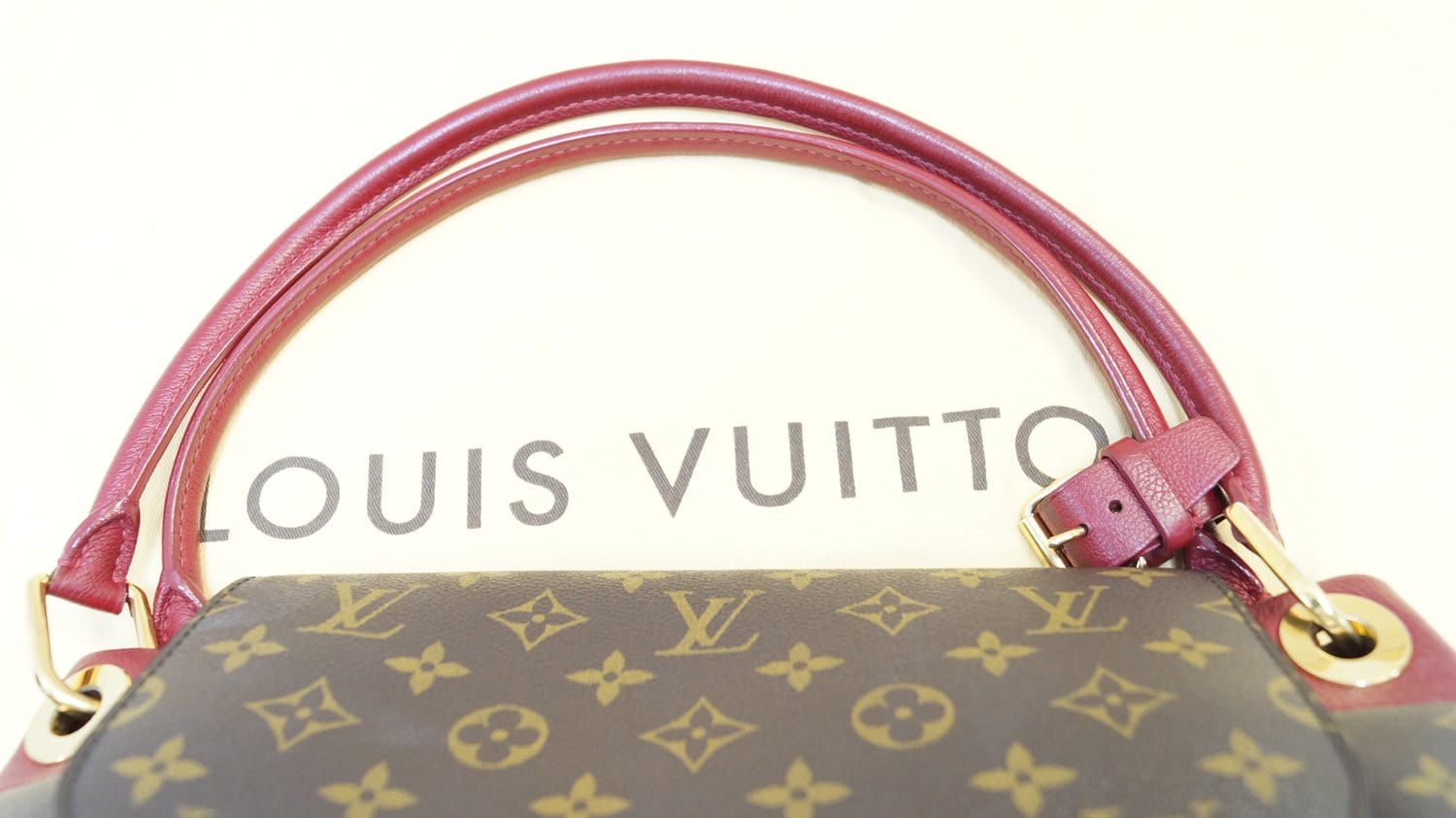 Louis Vuitton Monogram Olympe M40579 Women's Shoulder Bag Bordeaux