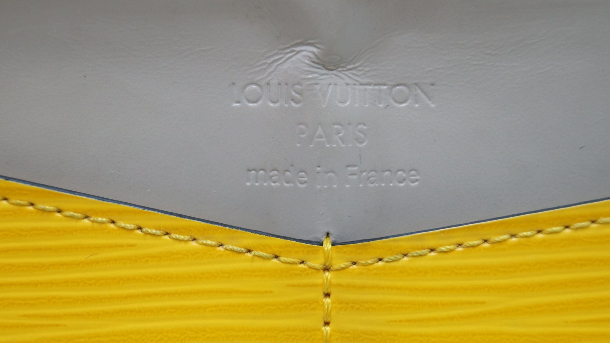 LOUIS VUITTON Epi Portefeuille Flore Long Wallet White Yellow - Final