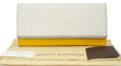 LOUIS VUITTON Epi Portefeuille Flore Long Wallet White Yellow 