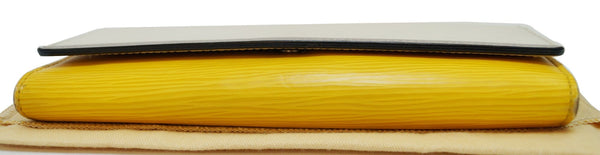 LOUIS VUITTON Epi Portefeuille Flore Long Wallet White Yellow 