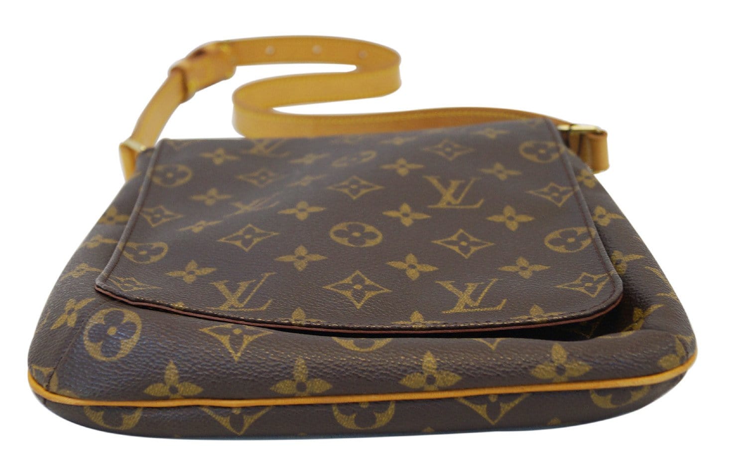 Musette cloth handbag Louis Vuitton Brown in Cloth - 29283764