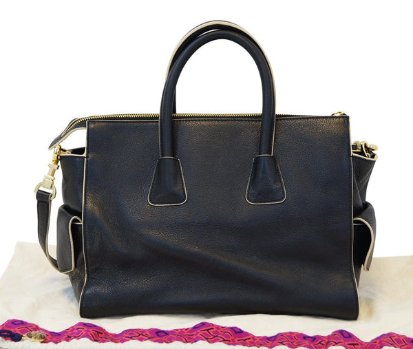 Tory Burch Black 2 Way Leather Shoulder Handbag E2854