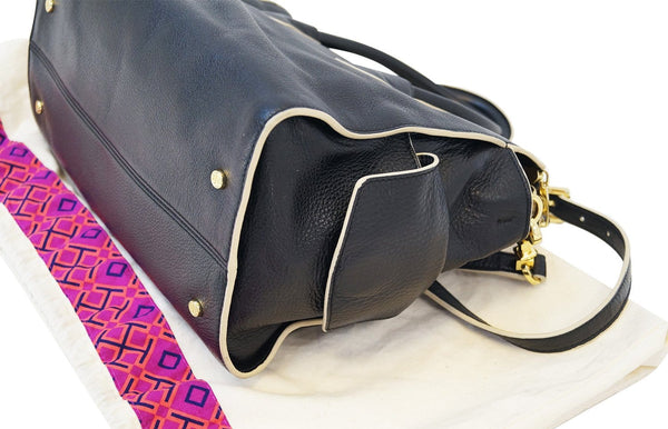 Tory Burch Black 2 Way Leather Shoulder Handbag E2854
