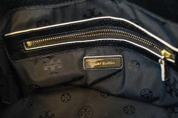 Tory Burch Black 2 Way Leather Shoulder Handbag E2854