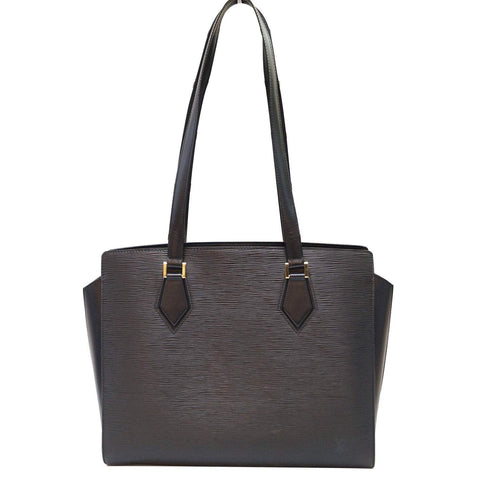 LOUIS VUITTON Black Epi Leather Duplex Shoulder Bag