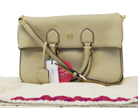 Tory Burch Taupe 2 Way Shoulder Handbag E2852