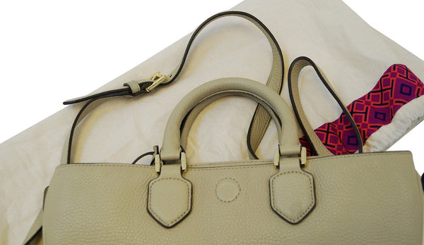 Tory Burch Taupe 2 Way Shoulder Handbag E2852