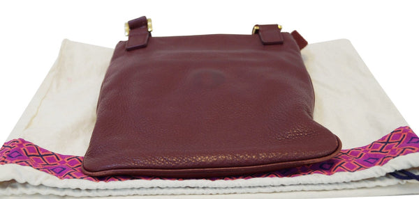 Tory Burch Maroon Crossbody Leather Bag E2849