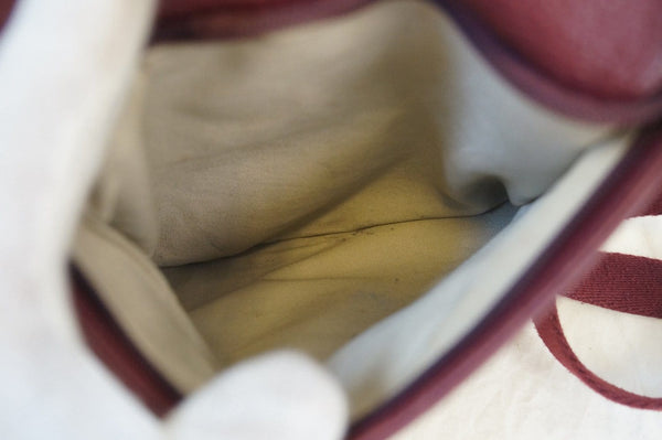 Tory Burch Maroon Crossbody Leather Bag E2849