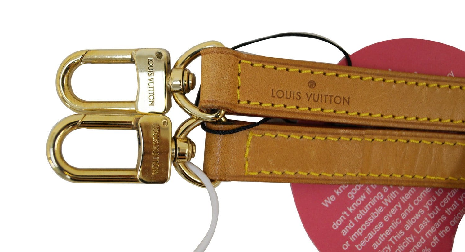 LOUIS VUITTON Leather Beige Shoulder Strap For Eva and Similar Styles