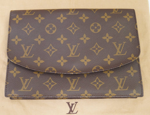 LOUIS VUITTON Monogram Canvas Pochette Rabat Clutch Bag
