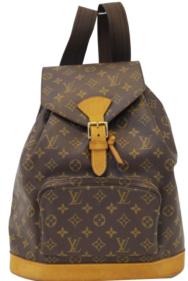 LOUIS VUITTON Backpack Bag Monogram Brown Montsouris GM 