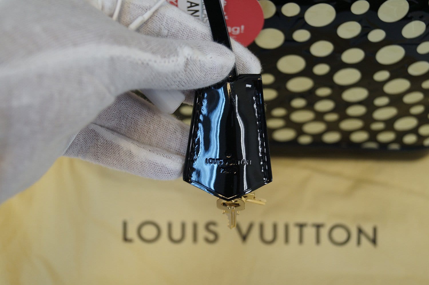 Louis Vuitton Yellow Kusama Infinity Dots Lockit MM
