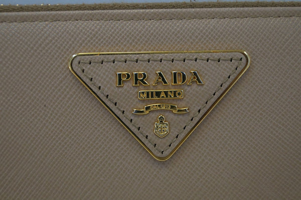 Prada Saffiano Leather Wallet Zipped - Prada Triangle Logo