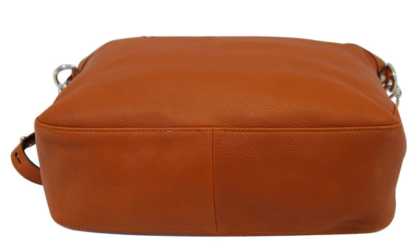 Gucci Icon Bit - Gucci Hobo Bag Orange Pebbled Leather- back view