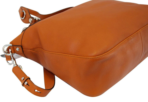 Gucci Icon Bit - Gucci Hobo Bag Orange Pebbled Leather- gucci strap