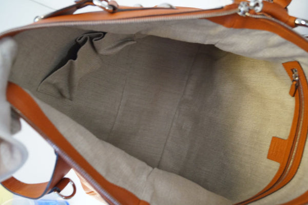 Gucci Icon Bit - Gucci Hobo Bag Orange Pebbled Leather - inside view
