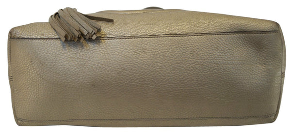 Gucci Soho Gold Pebbled Leather Chain Shoulder Bag - back view