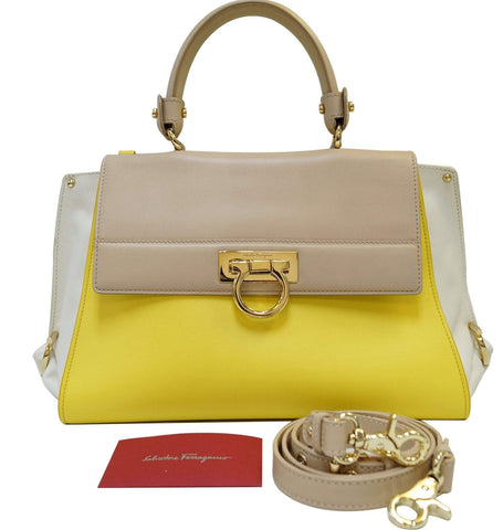 Salvatore Ferragamo Large Sofia Top Handle Bag - Sale
