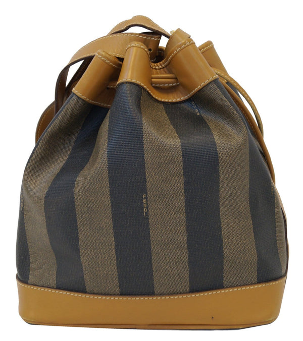 FENDI PVC Leather Brown Shoulder Bag