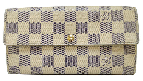 LOUIS VUITTON Damier Azur Sarah Long Bifold Wallet