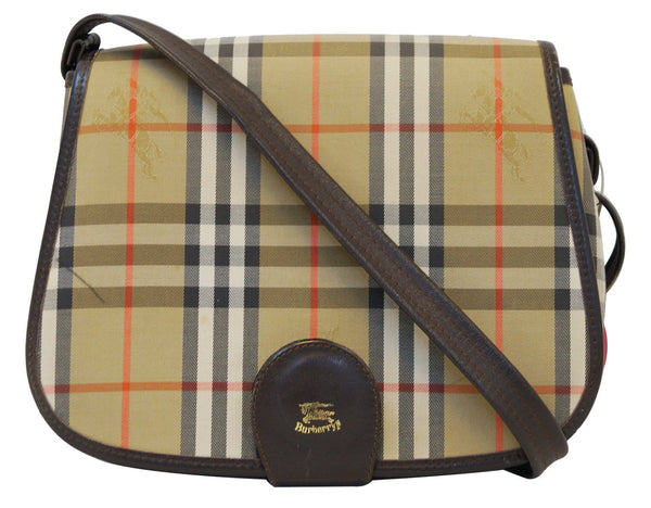 Burberry Shoulder Bag - Burberry Nova Check Bag Canvas Beige