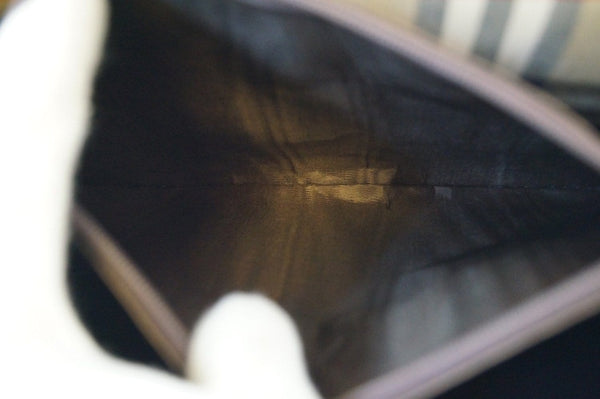 Burberry Shoulder Bag - Burberry Nova Check Bag Canvas - inside look