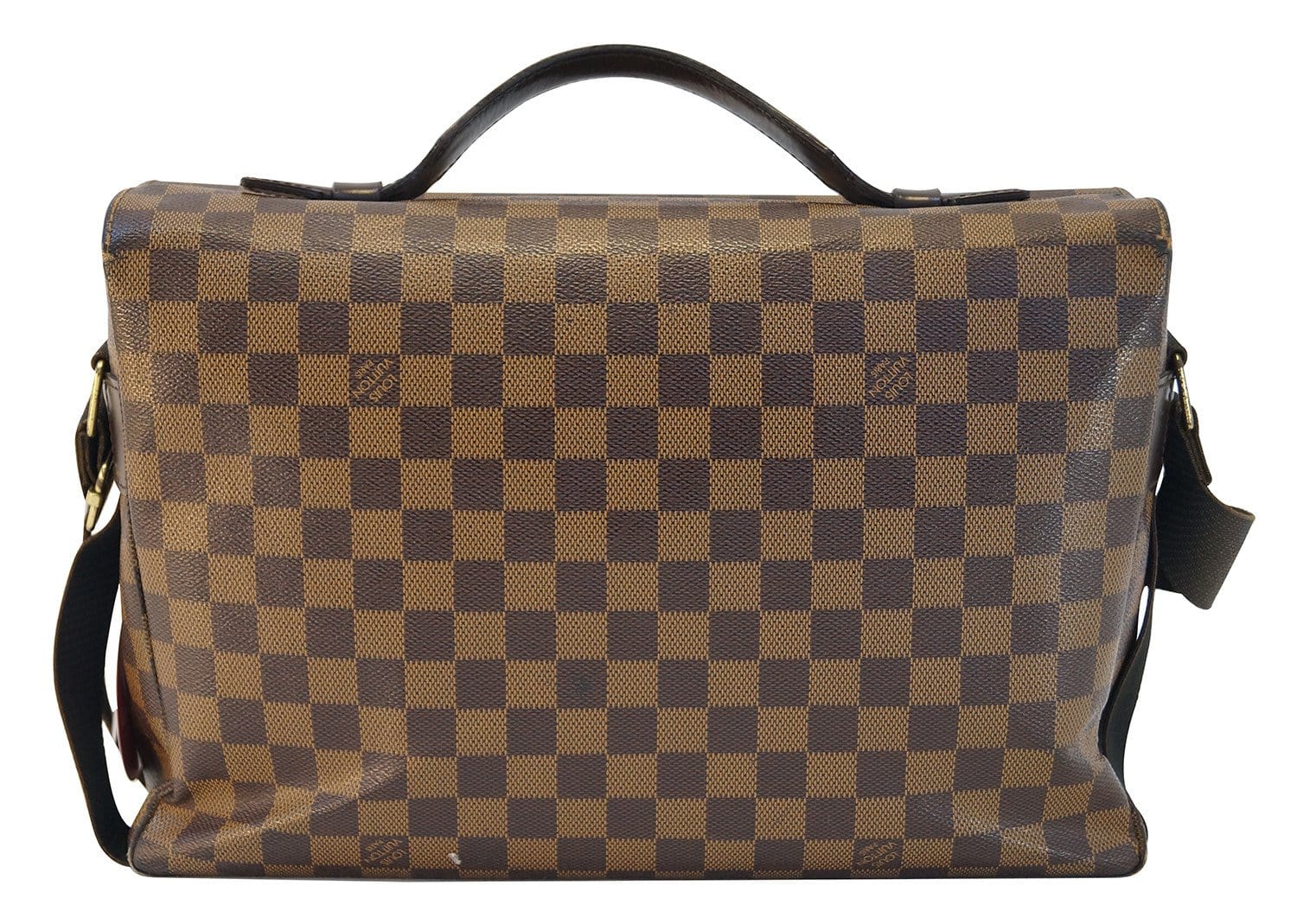 Pre-owned Louis Vuitton Damier Ebene Canvas Broadway Messenger Bag In Brown