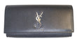 YVES SAINT LAURENT Kate Black Leather Clutch 