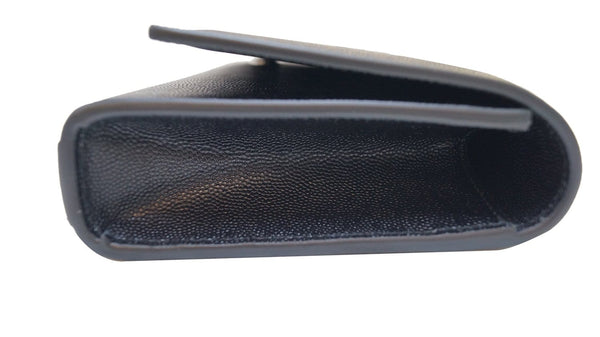 YVES SAINT LAURENT Kate Black Leather Clutch 