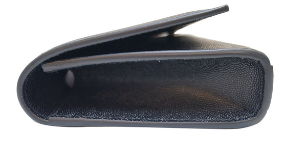 YVES SAINT LAURENT Kate Black Leather Clutch 